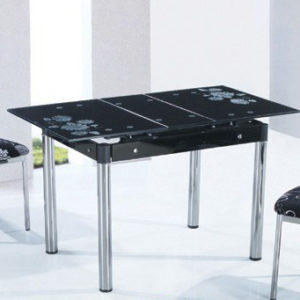 Стол кухонный стеклянный с раздвижным механизмом