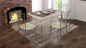 Стол обеденный белый