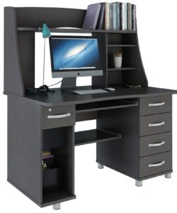 Темный компьютерный стол