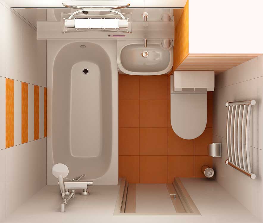 Ремонт ванной комнаты с душевой кабиной в Москве