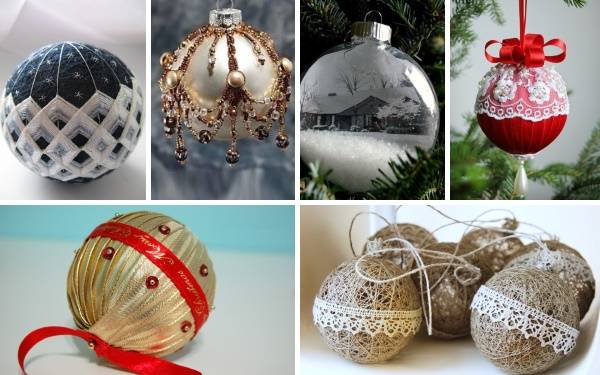 Декор новогодних шаров своими руками — подборка идей