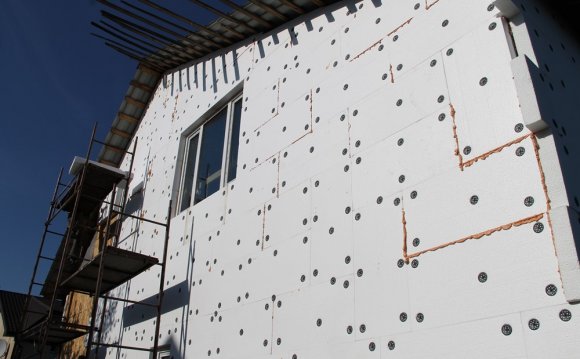 Утепляем фасад дома пенопластом