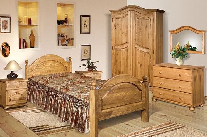 Характеристики мебели из сосны