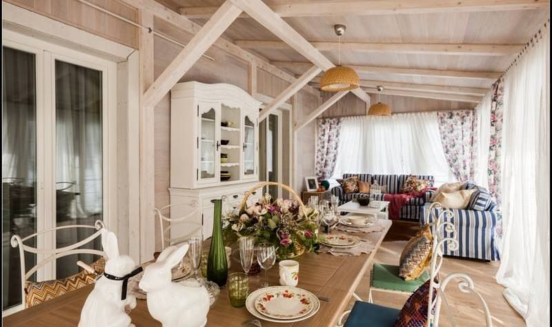 Райский уголок – балкон и веранда в стиле кантри